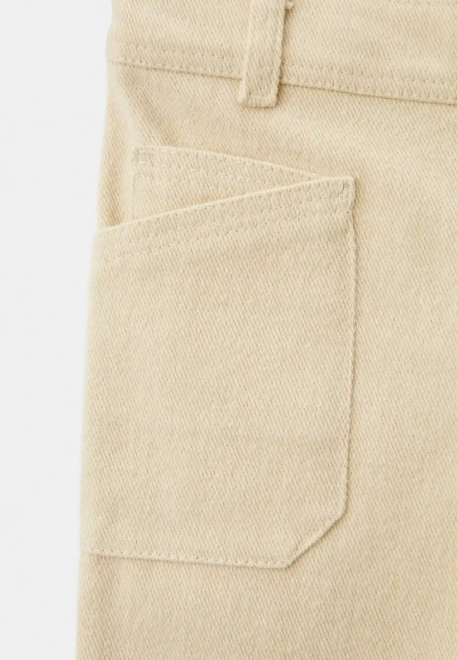 Брюки Нильс с ворсом в молочном цвете