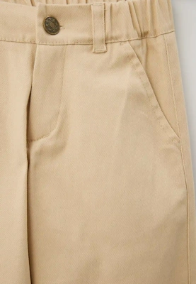 Брюки Корд из денима в бежевом цвете