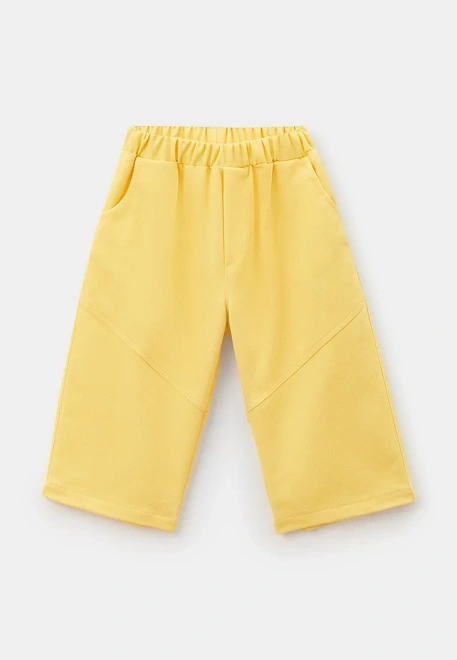 Шорты желтые из денима 