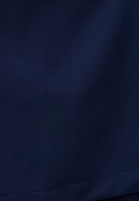 Юбка - шорты из костюмной ткани в темно-синем цвете