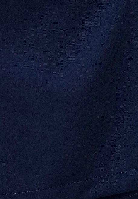 Юбка - шорты из костюмной ткани в темно-синем цвете