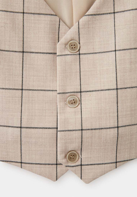 Жилет в клетку для мальчиков 