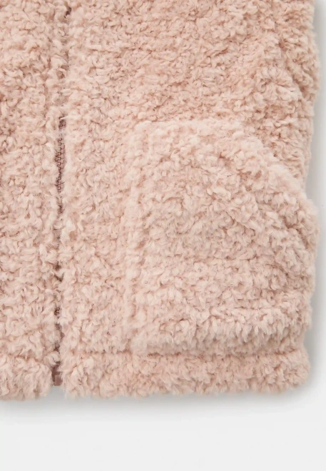 Жилет Балу из искусственного меха в розовом цвете