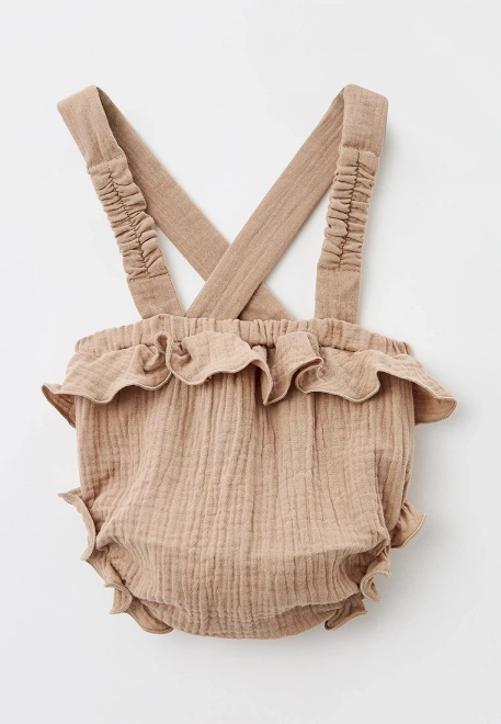 Панталоны из муслина с рюшками на лямках для малышей