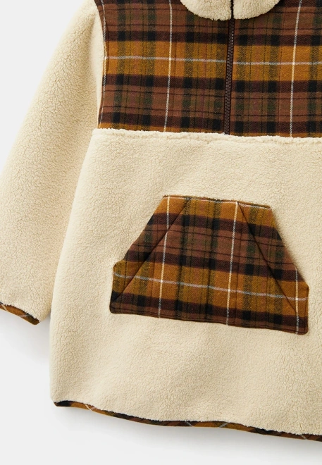 Анорак на молнии из экомеха на мальчика