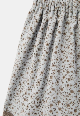 Юбка Джисель из теплого хлопка в голубом цвете