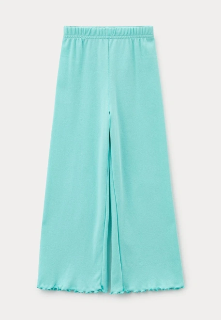 Пижама со свободными брюками и лонсливом с печатным рисунком Merry Christmas