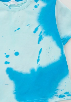 Футболка из мягкого трикотажа с принтом в стиле тай-дай