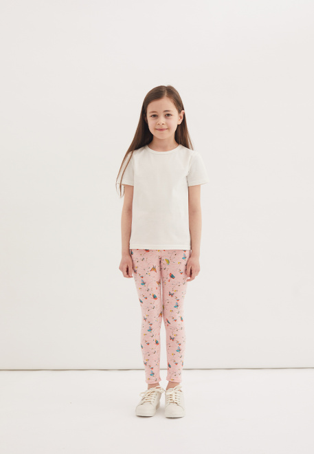 Леггинсы с бабочками в розовом цвете