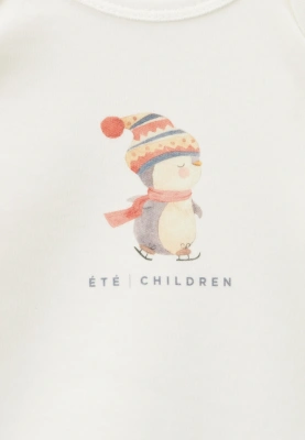 Боди Джулиан молочного цвета с принтом