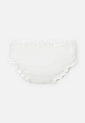 Комплект крестильный из платья, панталон и чепчика в белом цвете