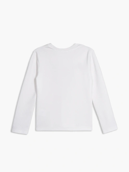 Лонгслив из трикотажного хлопка с принтом