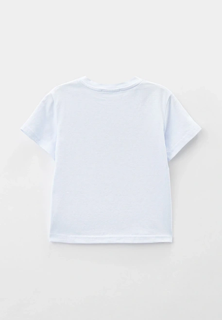 Футболка белая с принтом аллозавр Футболка белая с принтом аллозавр