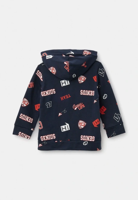 Толстовка Голливуд с принтом в темно-синем цвете