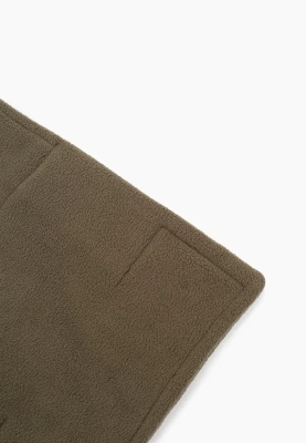 Шарф флисовый болотного цвета