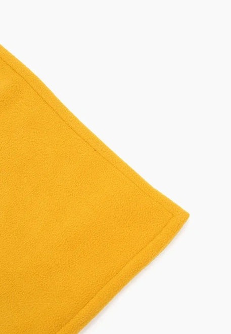 Шарф флисовый шафранового цвета