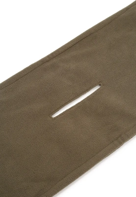 Шарф флисовый болотного цвета