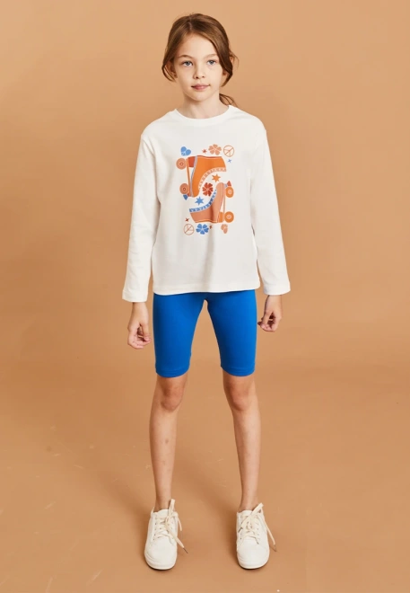 Велосипедки в цвете синий электрик