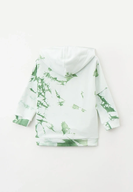 Костюм спортивный из плотного футера с принтом в стиле тай-дай