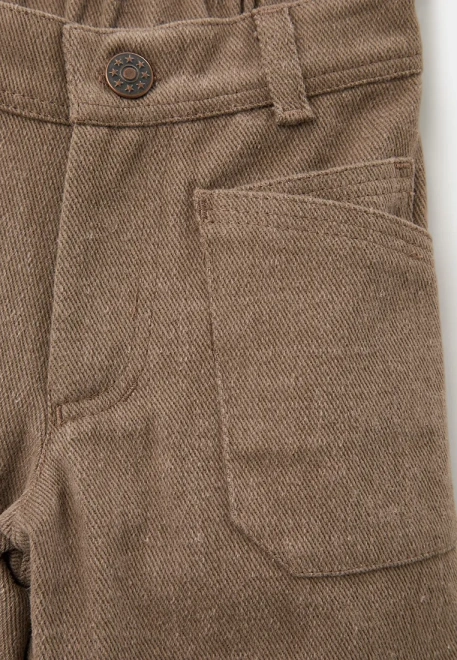 Брюки Нильс серо-коричневого цвета для мальчиков