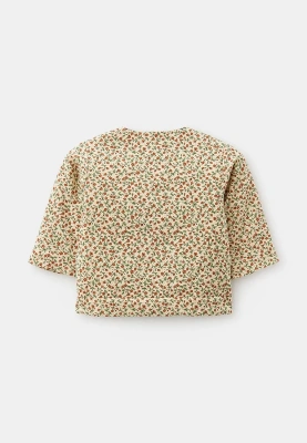 Куртка из теплого хлопка в бежевом цвете для малышей