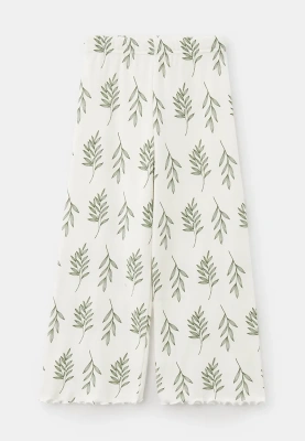 Пижама с принтом в белом цвете для девочек