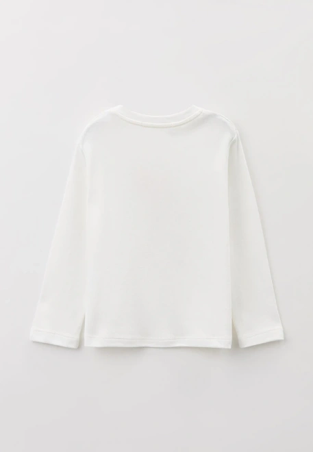 Лонгслив из трикотажного хлопка прямого кроя с рисунком роликов