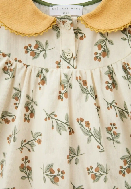 Платье Алисия из микровельвета в молочном цвете