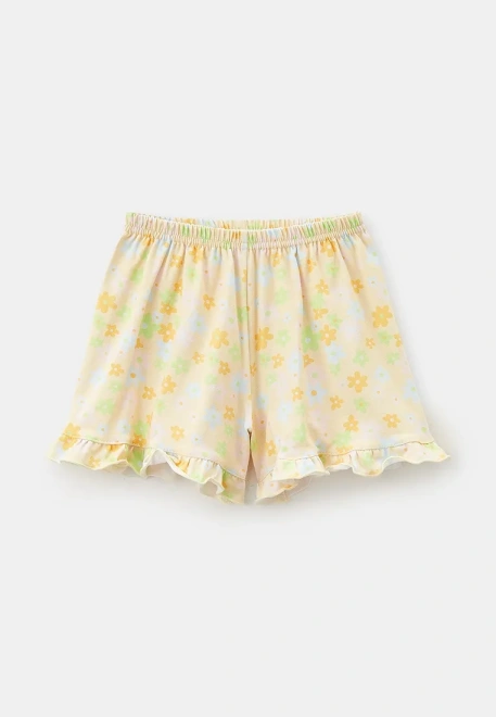 Комплект из майки и шортиков с цветами