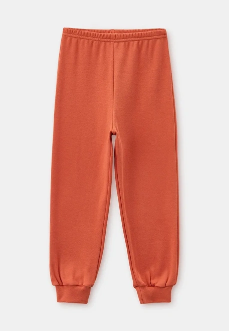 Пижама с принтом в оранжевом цвете для мальчиков