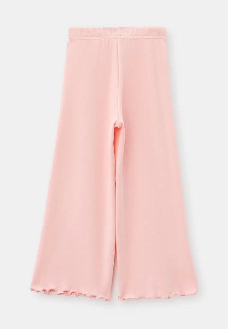 Пижама с принтом для девочек в молочном цвете