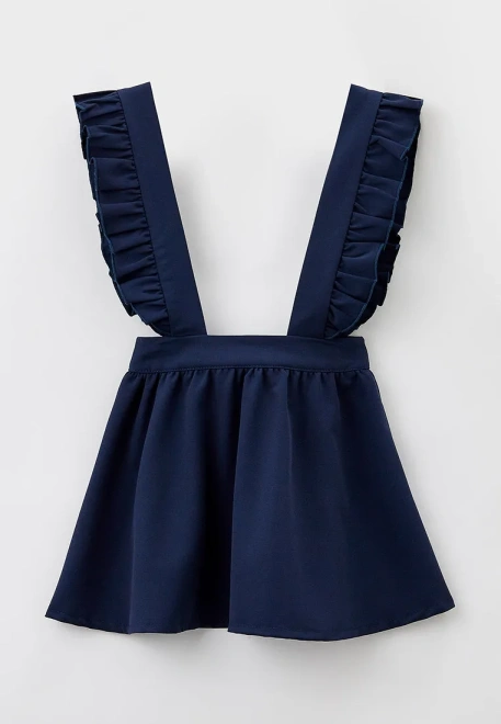 Сарафан из костюмной ткани в темно-синем цвете 