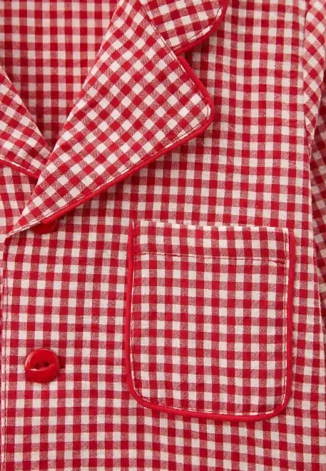 Пижама Джиди из хлопка в клетку