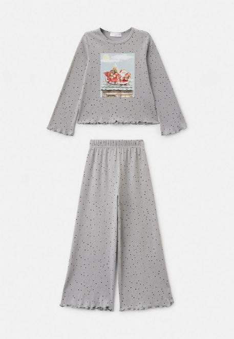 Комплект из лонгслива и брюк Эбигейл