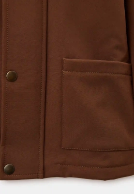 Костюм Клир из куртки и брюк в коричневом цвете