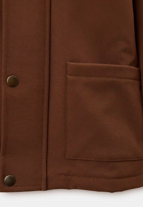 Костюм Клир из куртки и брюк в коричневом цвете