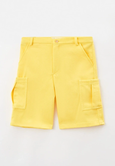 Шорты из ярко-желтого денима с внутренней регулировкой пояса