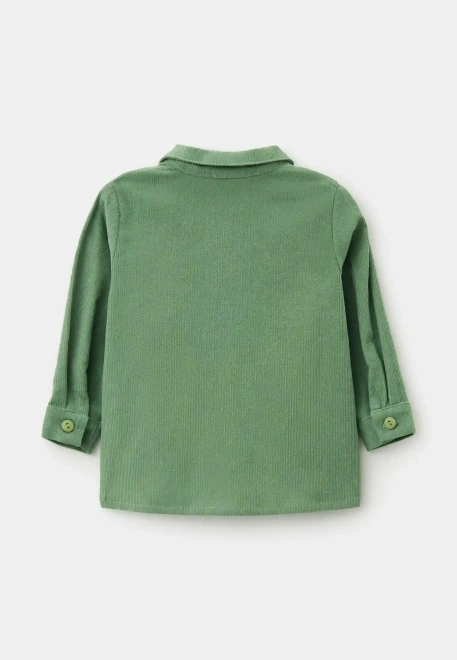 Рубашка Тревис из вельвета  в зеленом цвете Рубашка Тревис из вельвета  в зеленом цвете