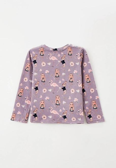 Лонгслив с принтом в стиле Алиса в стране чудес