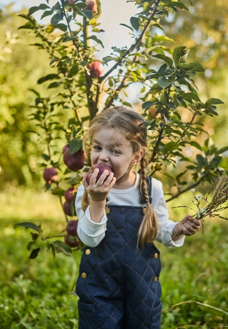 Комбинезон для малышей темно-синего цвета