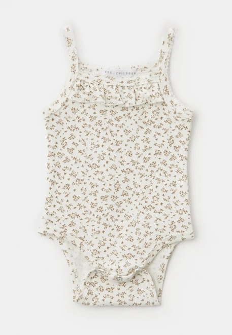 Боди Мико с веточками в молочном цвете