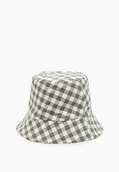 Панама летняя из хлопка в клетку