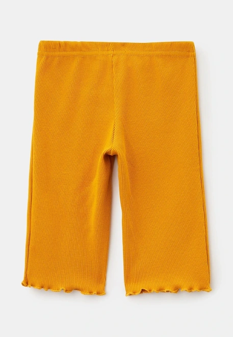 Брюки трикотажные в рубчик на девочку