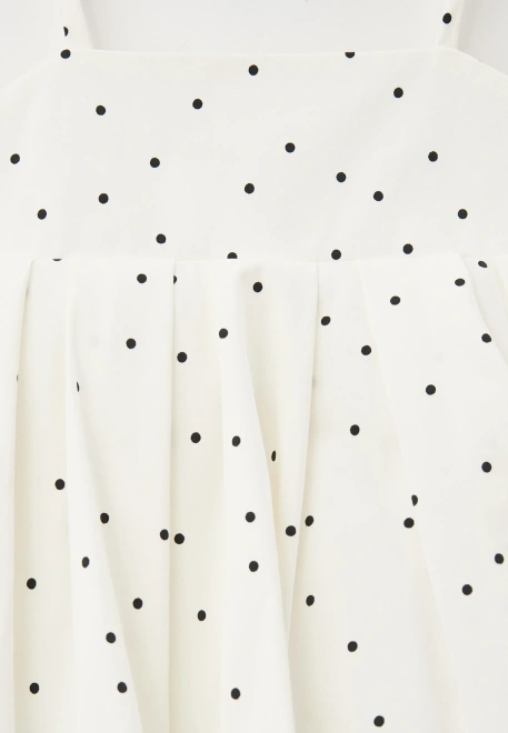 Платье Джой из рубашечной ткани в горошек