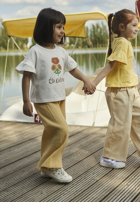 Футболка с принтом цветочек ETE Children