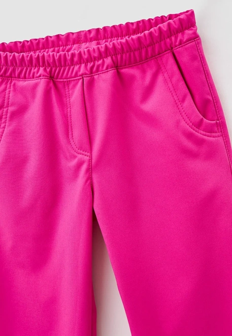 Брюки из водонепроницаемой ткани в цвете фуксия