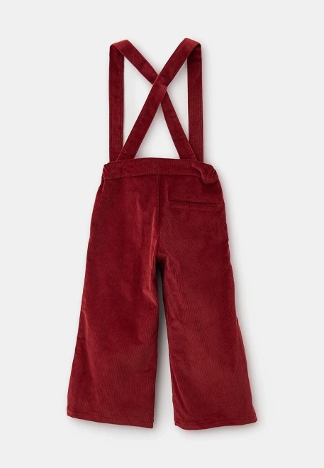 Брюки Кларис из вельвета со съемными подтяжками