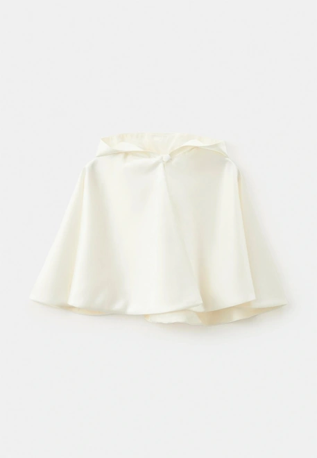 Кейп Эва из атласа в молочном цвете