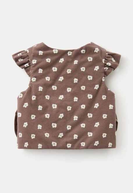 Жилет Майли из теплого хлопка коричневого цвета