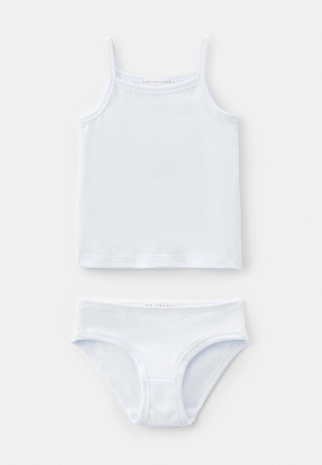 Комплект из майки и нижнего белья в белом цвете